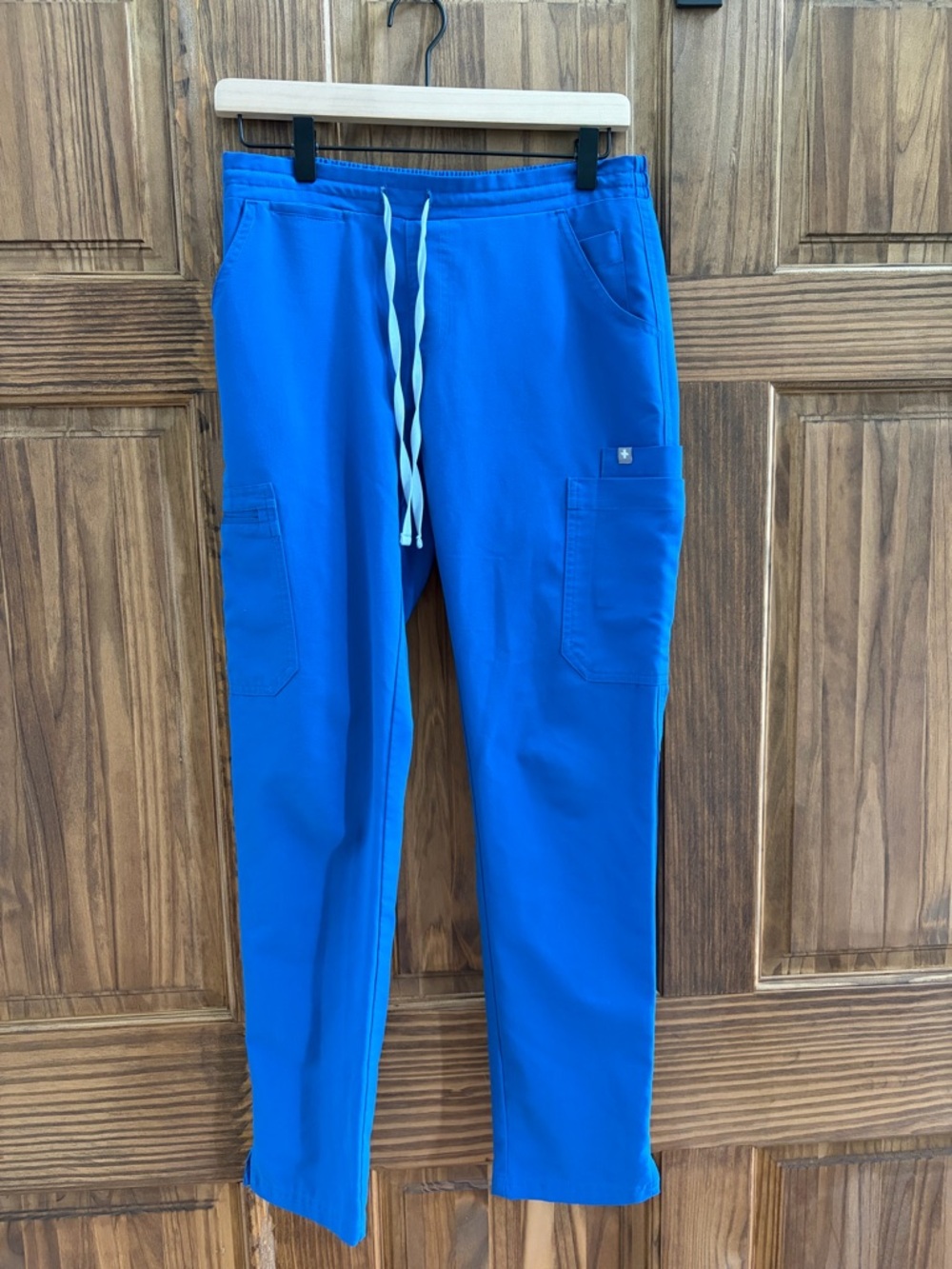 Figs Cobalt Blue Drawstring Cargo Joggers